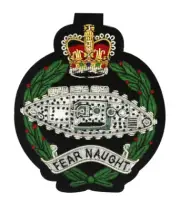 Royal Tank Regiment, British Army Embroidered Blazer badge