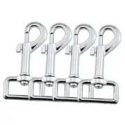Heyous 4PCS 1" Heavy Duty Chrome Swivel Snap Hooks Trigger Snaps Dog Leash