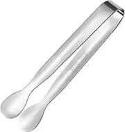 Cooking Serving Tongs - Frying Kitchen Tongs, Stainless Steel Serving Tongs | Small Cooking Tongs, Heat Resistant Cooking Tongs, Kitchen Tongs for Serving Food, Fruits Salad, BBQ, and Buffet