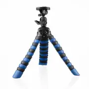 12'' Flexible Gripster Tripod (Blue) for Digital Camera with Quick Release Plate