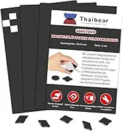 Thaibear Self-Adhesive Magnetic Strips with Strong Adhesive (10 x 10 mm, Pack of 480) | Adhesive Magnets Self-Adhesive Strong Perfect for DIY, Art Projects, Whiteboards