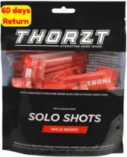 Sugar Free Hydration Drink Solo Shots Pack of 50 Sachets Electrolyte Wild Berry