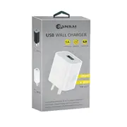 Sansai HW-2277-W 1.0A USB Wall charger White for Mobile Phone Table Lamps & Toy
