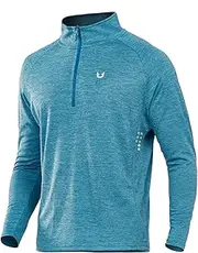[NORTHYARD] Men's Running Shirt Long Sleeve Quarter Zip Pullover Moisture Wicking Quick Dry Athletic Workout Shirts