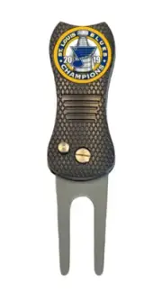 2019 NHL Stanley Cup St. Louis Blues Golf Ball Marker +Switchblade Divot Tool