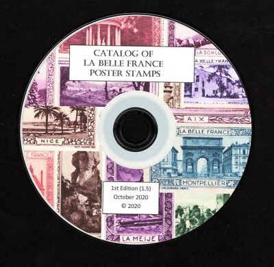 La Belle France Poster Stamps Catalog (Digital PDF on CD)