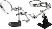 OATIPHO 1 Set Handed Magnifier Kit with Magnification Clip Magnifying Glass for Electronics Black Welding Bracket for DIY Reading and Inspection