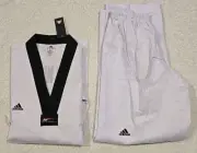 Adidas World Tae kwon do Federation Uniform Mens White Size 200 - NWT