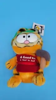 Vtg 1981 GARFIELD plush "A Good Elf is Hard to Find" Santa's Helper Cat Plush