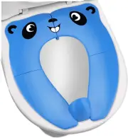 Upgrade Portable Potty Seat with Splash Guard for Toddler, Foldable Travel Potty