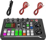 Podcast Equipment for Beginners - Audio Mixer, Streaming Kit, Microphone Set | English Version Podcasting Kit for Recording, Singing, Live Streaming, and PC or Laptop Use