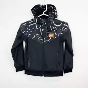 Nike Youth Kids Sportswear Tech Fleece Boys Windbreaker Jacket White Black XS 7