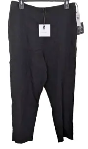 Cooper St Follow Me Black Pant High Rise Tencel Linen Blend Size 8