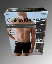 Calvin Klein Microfiber Boxer Brief 4 Pack Black Men Size Medium