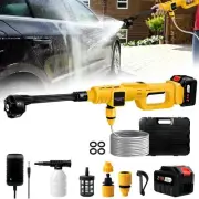 Upgrade 15000mAh Cordless Pressure Washer Battery Powered 900PSI High Pressur...