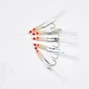 Jigs Lure Feather Lure Herring Bait 5*Sabiki Soft Fishing Lure RigsBait