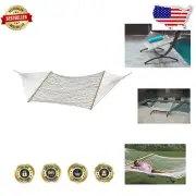 3-Ply Twisted Cotton Rope Hammock - Stylish & Strong with 450 lb Capacity