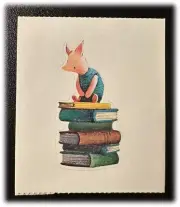 Vintage Classic Pooh Piglet Library Books Storytime Stickers ONE Single Sticker