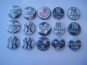 New York NY Yankees buttons flat back or pin badge cabochon embellishment magnet