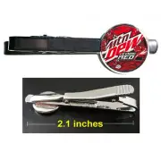 Mt. Dew Code Red Tie Clip Clasp Bar Slide Silver Metal Shiny
