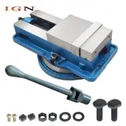 6" x 7-1/2" Lockdown CNC Milling Machine Bench Vise With 360° Swiveling Base