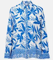 [Velvet] Velvet Sienna printed shirt AU 16 blue