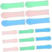 BIUDECO 15Pcs Replaceable Ear Spoon Sleeves Ear Cleaning Covers for Ear Wax Removal Compatible with Various Ear Spoons Elegant Colors