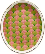 Maxwell & Williams Wicked Magical Trinket Dish in Fan Gift Box, 11.5 cm, Green/Pink