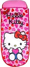 Character World Hello Kitty ReadyBed Kids Inflatable Air Bed and Sleeping Bag with Pump | Girls Travel Mattress for Sleepovers and Camping or Home Use
