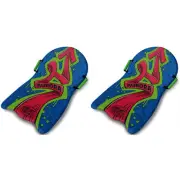Flexible Flyer Aurora 36 Inch Foam Slider Snow Sled for Kids and Adults (2 Pack)