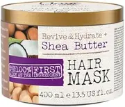 Maui Moisture Revive & Hydrate Shea Butter Hair Mask (400 ml) Moisturising Hair Mask for Dry, Damaged Hair with Creamy Shea Butter
