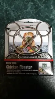 MR BAR-B-Q BEER CAN CHICKEN ROASTER BARBECUE BBQ NEW