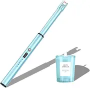 Navpeak Candle Lighter Long Neck Windproof Electric Arc Lighter for Gas Stove Fireplace BBQ Kitchen Grills (Sky blue)