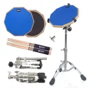 Drum Practice Pad for Drumming,12-Inch Double-Sided Practice Drum Pad Set, St...