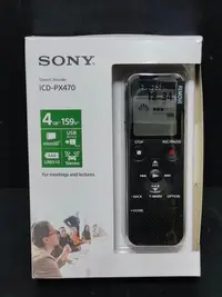 在飛比找Yahoo!奇摩拍賣優惠-SONY ICD-PX470多功能數位錄音筆4GB 台灣公司