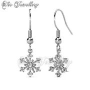 Dangling Snowflakes Earrings