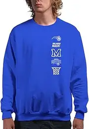 Junk Food Men's Standard x NBA-LC Stacked Logo-Officially Licensed Adult Crew Fleece Women