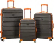 Melbourne Hardside Expandable Spinner Wheel Luggage, Charcoal, 3-Piece Set (20/2