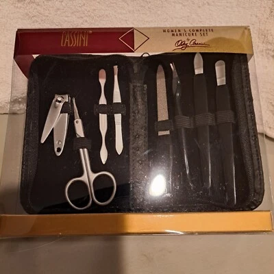 Woman's Nail Care Kit, 8 pieces in Vegan Case by Oleg Cassini