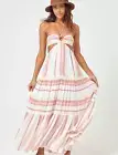 L*Space Jenevive Dress in Siesta Stripe Tiered NWT Size XL