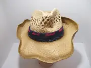 2017 Budweiser Bandana Headband Straw 100% Paper OSFM Cowboy Western Hat - NEW