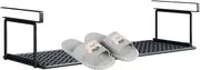 Shoe Storage Rack - Expandable Organiser, Under Cupboard Tray, Adjustable Metal Storage Rail, Stackable Organiser for Pantry Use, Shelf Basket for Laundry Room