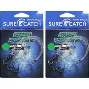 2x Surecatch 100lb Offshore Paternoster Fishing Rig Sharpened Hook