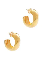 Agmes Medium Celia Gold Vermeil Hoop Earrings - One Size One Size