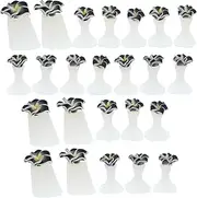 Ipetboom 3 Sets Toe Separators for Women Nail Polish Comfortable Silicon Toe Spacers 24 Pcs for Feet