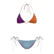 [Oséree] Oséree Glitter-detailing Bikini L PURPLE