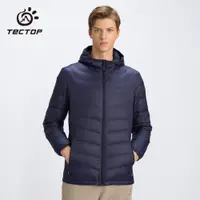 在飛比找ETMall東森購物網優惠-TECTOP/探拓 秋冬戶外防寒羽絨服男保暖舒適羽絨衣外套薄