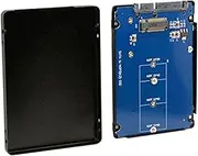 NFHK B+M Key Socket 2 M.2 NGFF (SATA) SSD to 2.5 SATA Adapter Card Adapter with Black Metal Case
