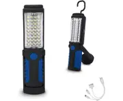 Portable Super Bright LED Pocket Pen Light Magnetic Work Light Flashlight with Clip Orange