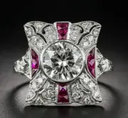Impressive Round Cut White Sapphire Solitaire Style Princess Collection Ring